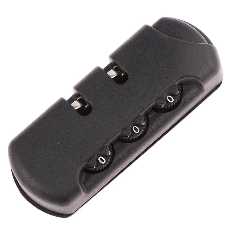 قفل الجمع للأمتعة ، قفل Tsa 3 أرقام ، اكسسوارات لحقيبة ، حقيبة سفر ، قفل رمز ، أسود - 2