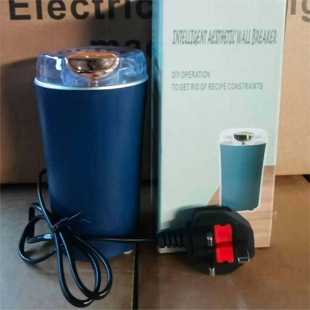 مطحنة كهربائية صغيرة للحبوب والقهوة والمكسرات والبقول والأعشاب من الستانلس ستيل من HOMEFISH 2025 - 5