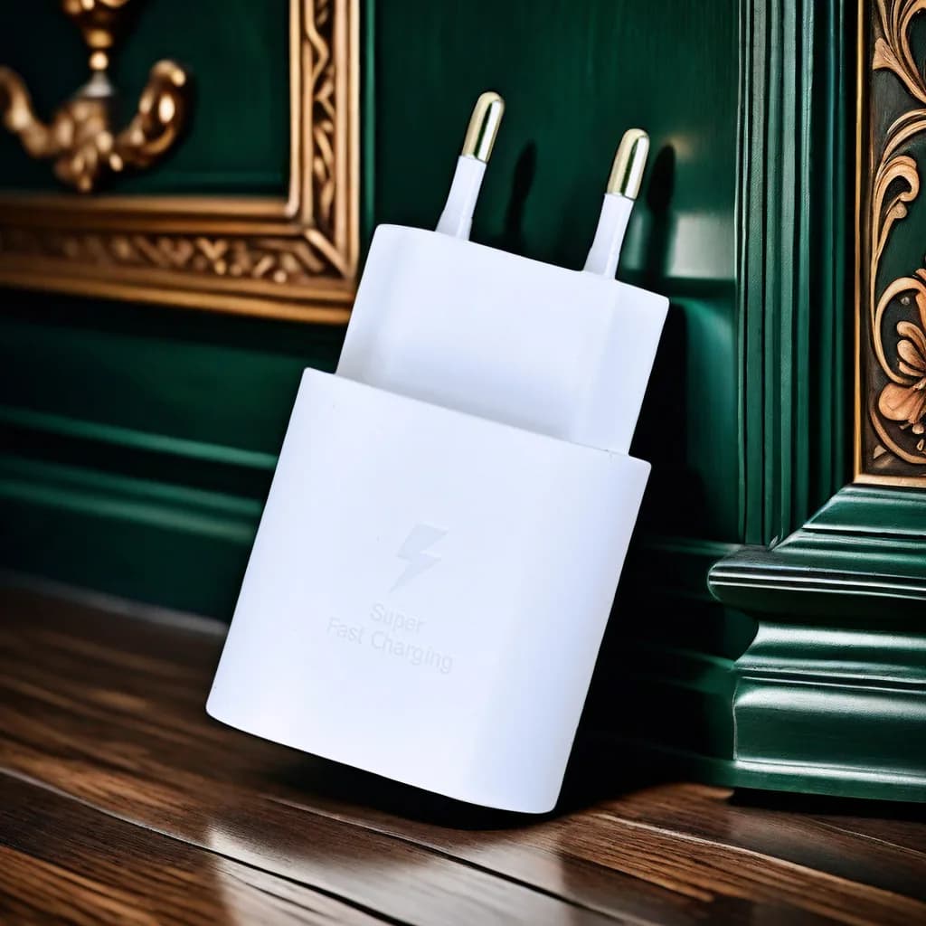 شاحن سامسونج الأصلي 25 واط نوع سي شحن سريع - متوافق مع سلسلة A وS ونوت - 4