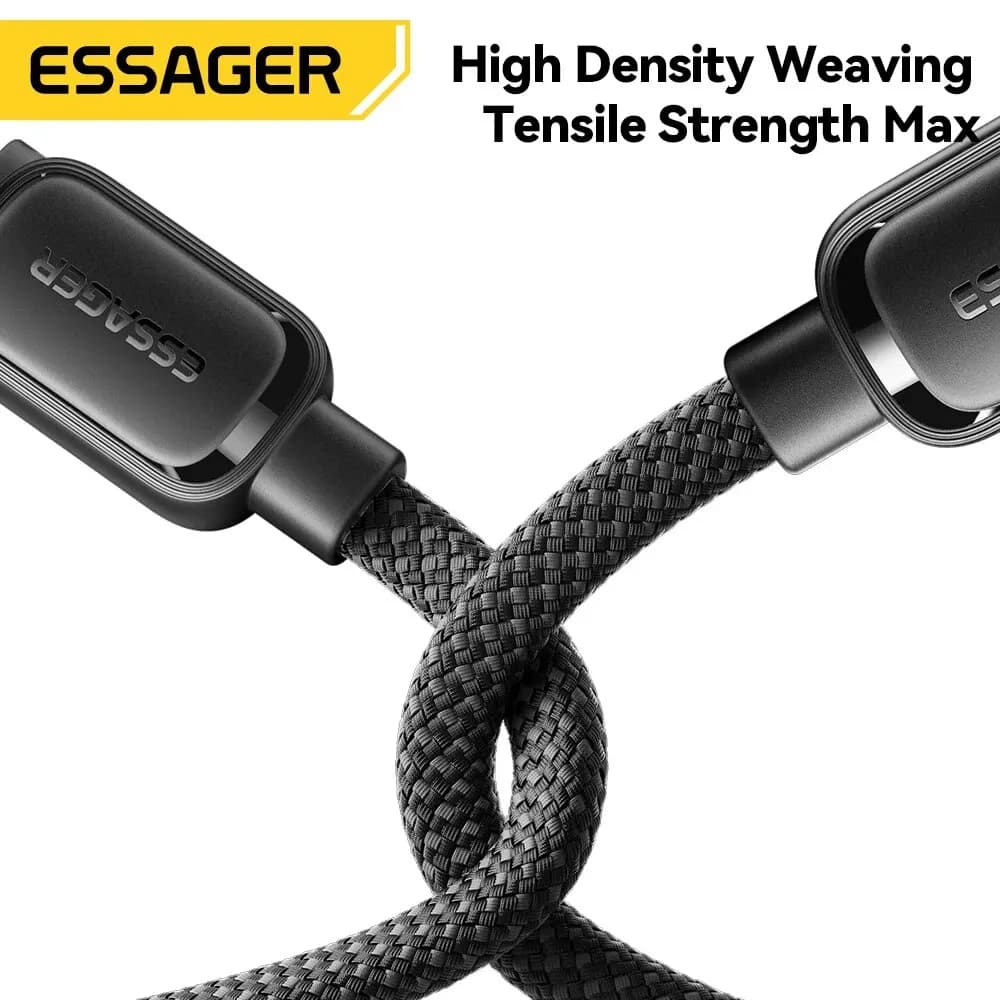 Essager 7A USB A To Type C Fast Charging Cable 100W Magnetic Suction Anti Winding Data Wire Cord For iPhone 15 Huawei Xiaomi - 6