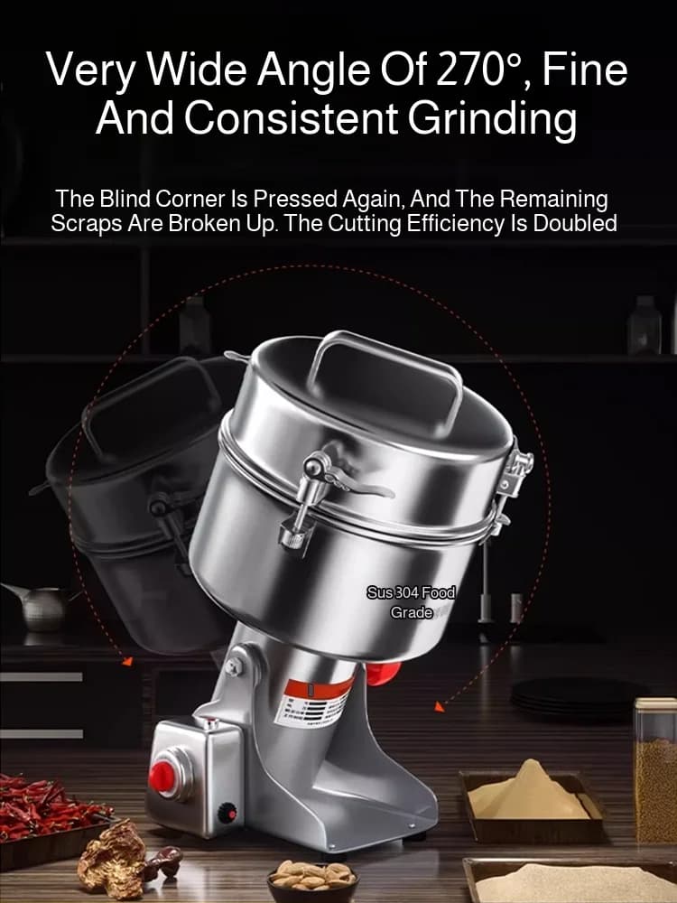 مطحنة حبوب و حبوب و توابل و قهوة و طعام جاف مطحنة طحن آلة طحن مطحنة منزلية مطحنة دقيق - 3