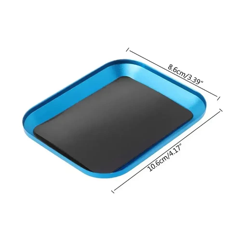 1 قطعة أداة إصلاح RC من سبائك الألومنيوم مع وسادة مغناطيسية وصينية لولبية صندوق تخزين لوحة لنموذج قارب السيارة للطائرة - 5