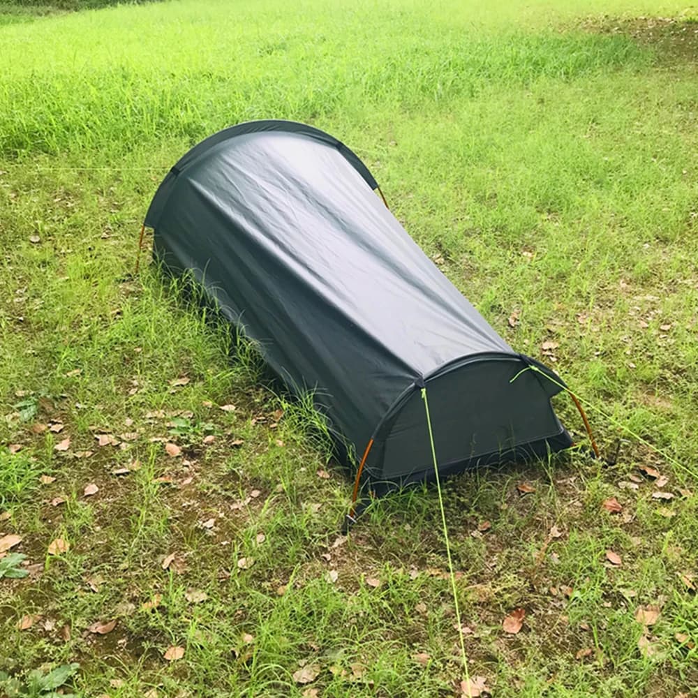 Backpacking Tent Outdoor Hiking Camping Sleeping Bag Tent Waterproof Lightweight Single Person Tent - 4