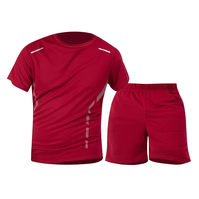 1/2/4 Piece Men's Quick Drying Sports Suit Casual Breathable Short Sleeved T-shirt Pocket Versatile Shorts For Teenagers To Wear - 2