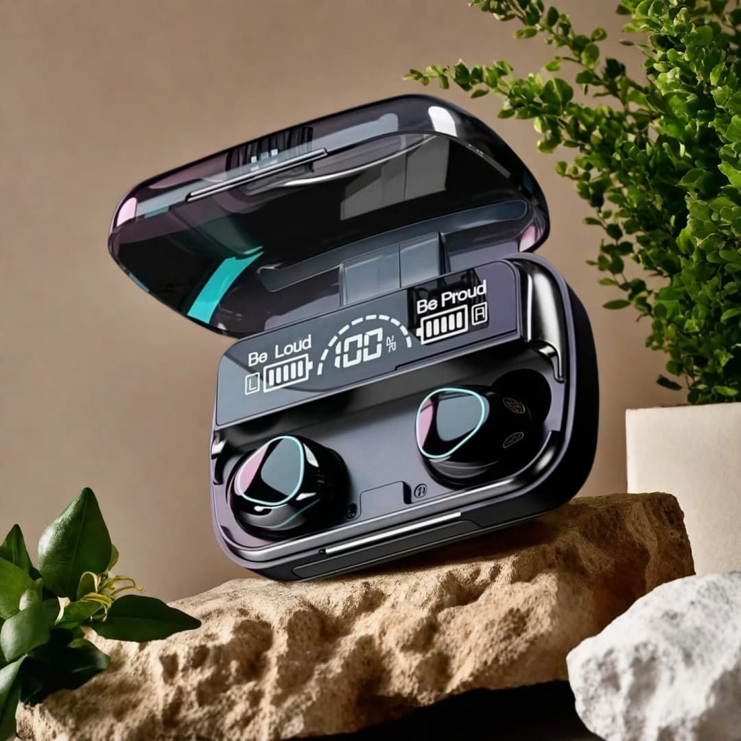 New Bluetooth Earphones Handfree LED Dispay Headphones Bluetooth Music Wireless Earbuds Waterproof Headset For smartphones