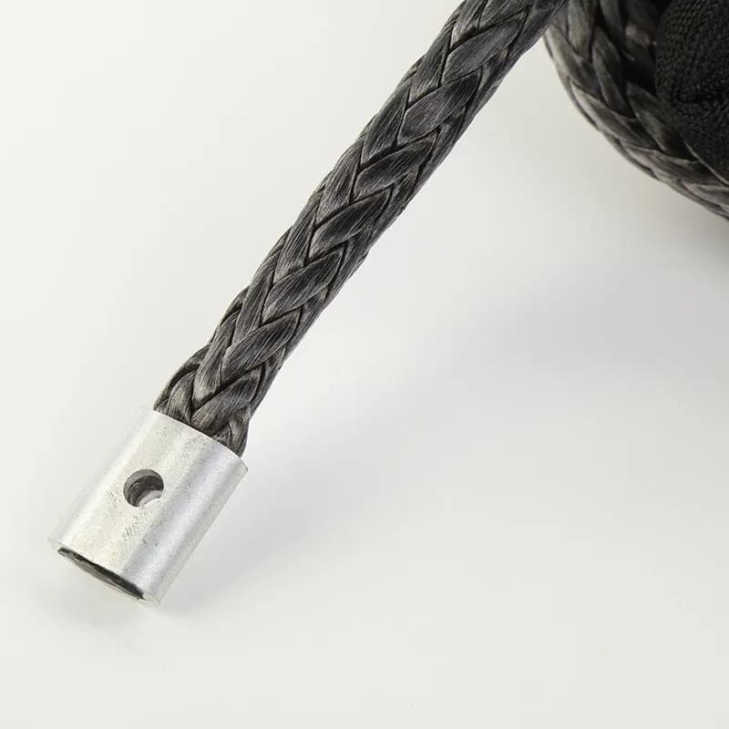 تمديد كابل رافعة صناعي 26 متر × 9 ملم تمديد حبل رافعة 26500 رطل، لمركبات الطرق الوعرة ATV U TV الشاحنة - 5