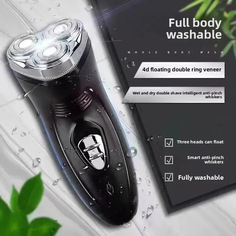 ENCHEN Blackstone ماكينة حلاقة دوارة كهربائية للرجال بشفرة عائمة ثلاثية الأبعاد قابلة للغسل وشحن عبر USB Type-C - 2