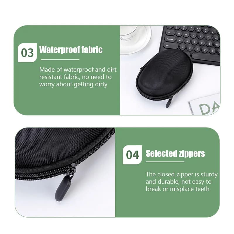 MX Master 3/3S Razer Alien Game Mouse Storage Box Case Pouch Shockproof Waterproof Accessories Travel for Logitech Mx Master 3/3 - 5