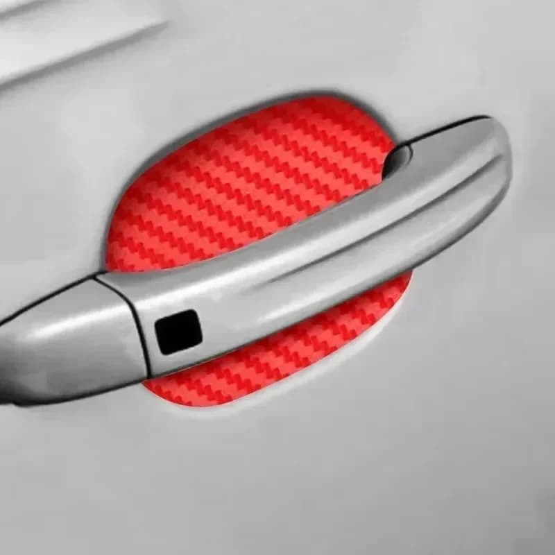4Pcs/Set Car Door Sticker Carbon Fiber Scratches Resistant Cover Auto Handle Protection Film Exterior Styling Accessories - 6