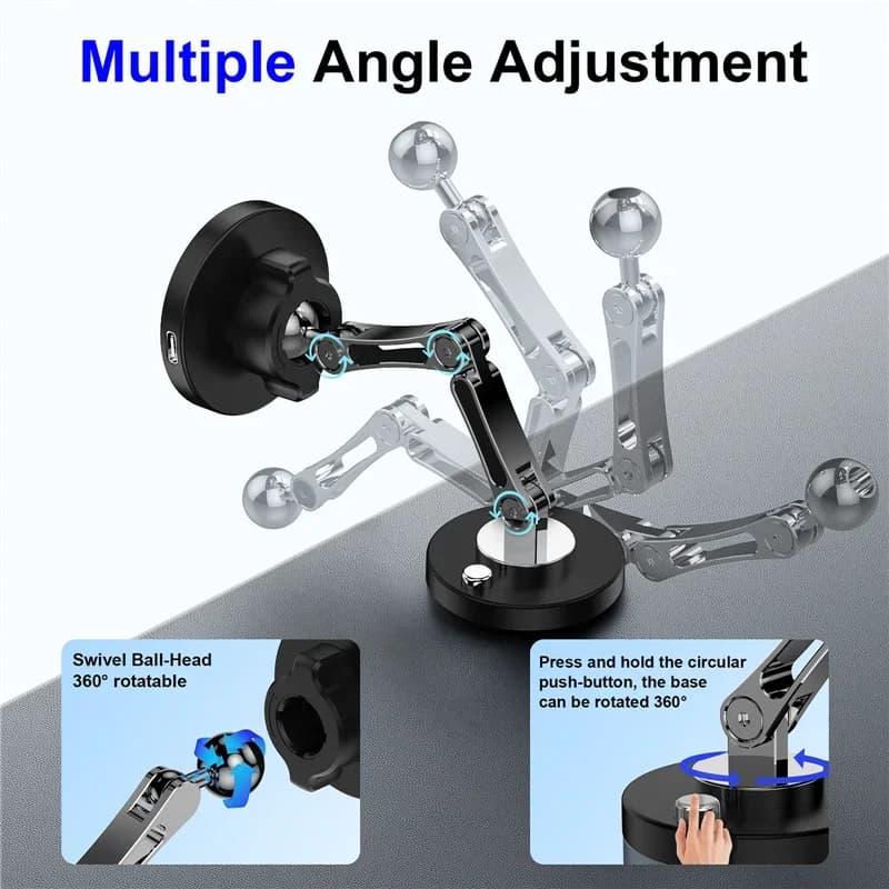 حامل شاحن لاسلكي مغناطيسي للسيارة ، حامل هاتف ، حامل مغناطيسي ، محطة شحن سريعة ، حامل لهواتف آيفون 15 و 14 و 13 و 12 - 3