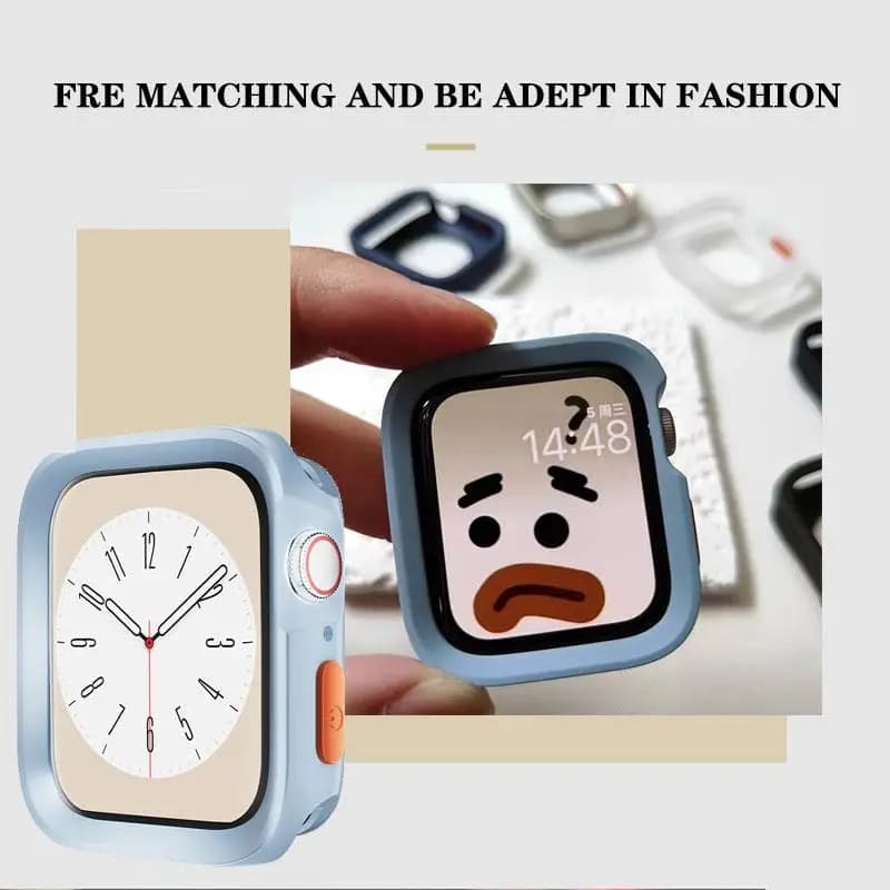 Bumper Soft Silicone Case For Apple Watch 11 10 9 8 7 6 SE 5 Anti-drop Matte Cover For iwatch 49mm 41mm 42mm 46mm 40mm 44mm 45mm - 4
