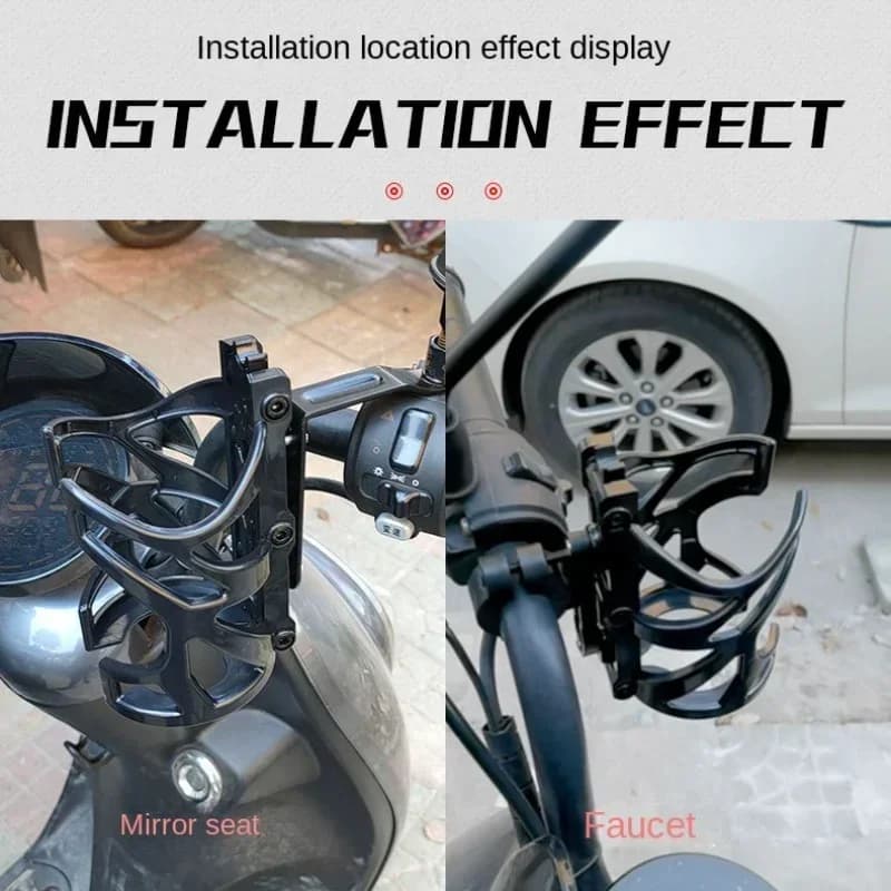 حامل كوب ماء خفيف الوزن للدراجات النارية حامل زجاجة ماء ABS دراجة كهربائية دراجة طرق وعرة حامل زجاجة ماء سهل التركيب - 3