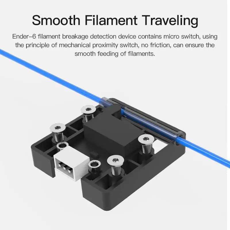 مستشعر نفاد الخيط الرسمي من Creality لـ Ender 3 V2، كاشف كسر الخيط الذكي لـ Ender 3/Pro/Max/Ender 5 Plus - 4