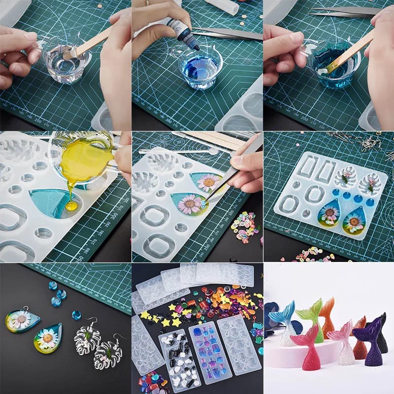 24/30 ألوان 5 مللي مجموعات الصباغ راتنجات الايبوكسي السائل تلوين صبغ لتقوم بها بنفسك UV الايبوكسي الراتنج قالب صنع المجوهرات اكسسوارات صبغ الصباغ مجموعات - 4