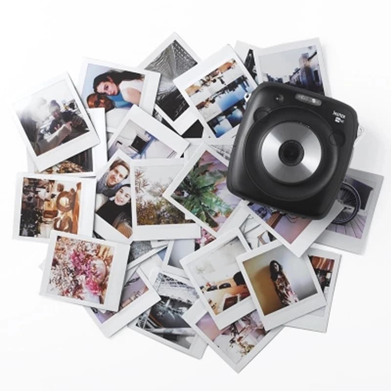 Fujifilm Instax Square White Edge Black Films Photo Paper 10-20 Sheets for Instax SQ10 SQ6 SQ1 Instant Camera Share SP-3 Printer - 4