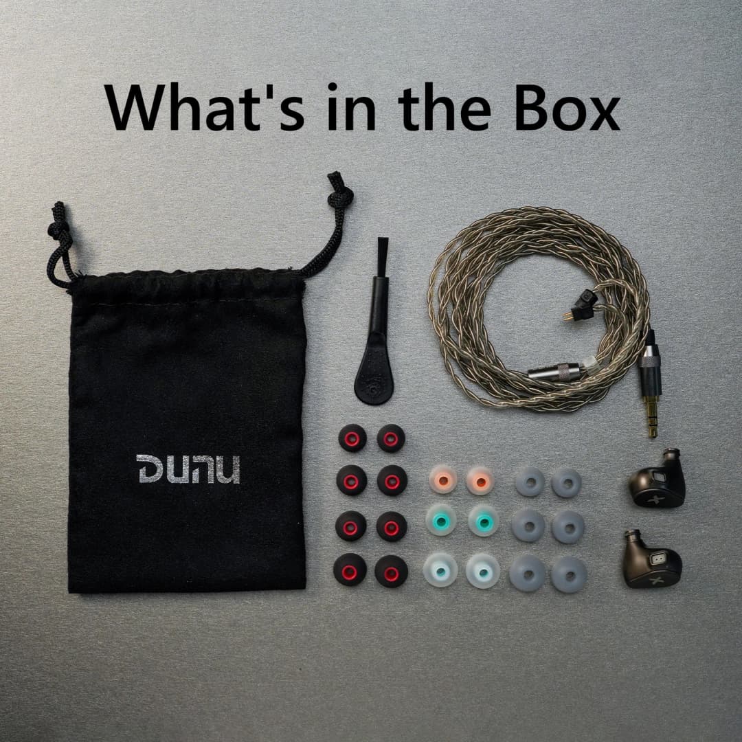 DUNU Titan X HiFi IEM Earphones Dual Magnetic Dynamic Driver Metal Alloy Housing 3.5mm/TypeC Mic Earbuds For Audiophile Gaming - 6