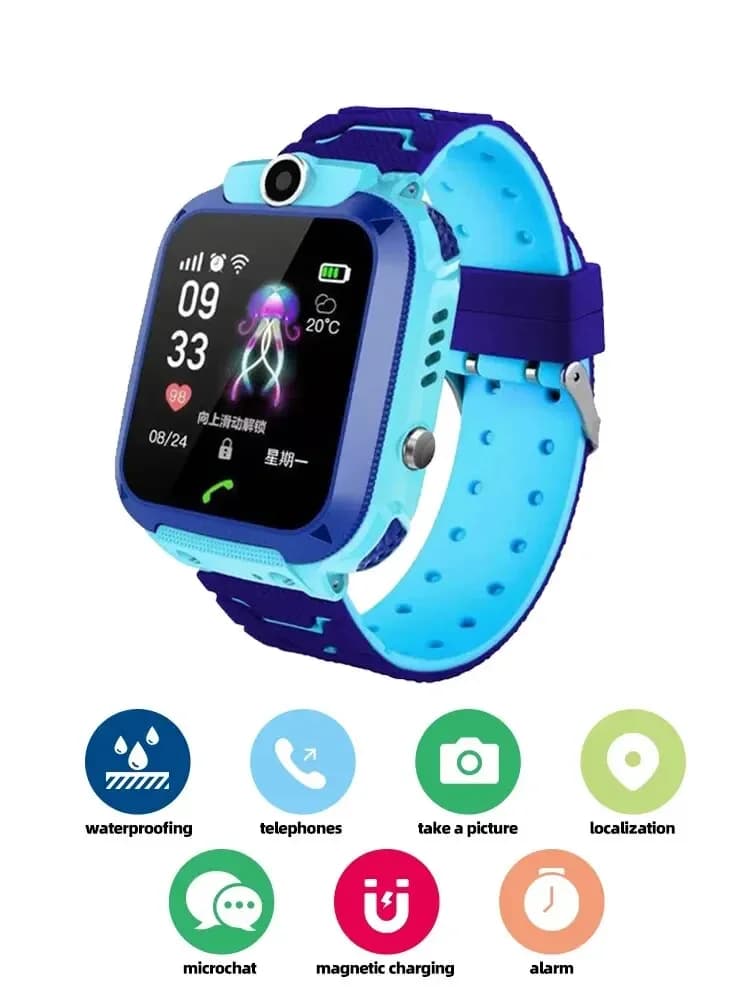 Q12 Kids Smart 2G Call Phone Watch Waterproof Mother Children GPS Monitor Boy Girls SOS Child Sports Digital Watches Tracker - 6