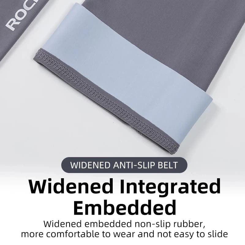ROCKBROS  Arm Sleeve Breathable Quick Dry UV Protection Cycling Sport Sleeve Ice Fabric Sunscreen Sports Wear Fitness Arm Sleeve - 2