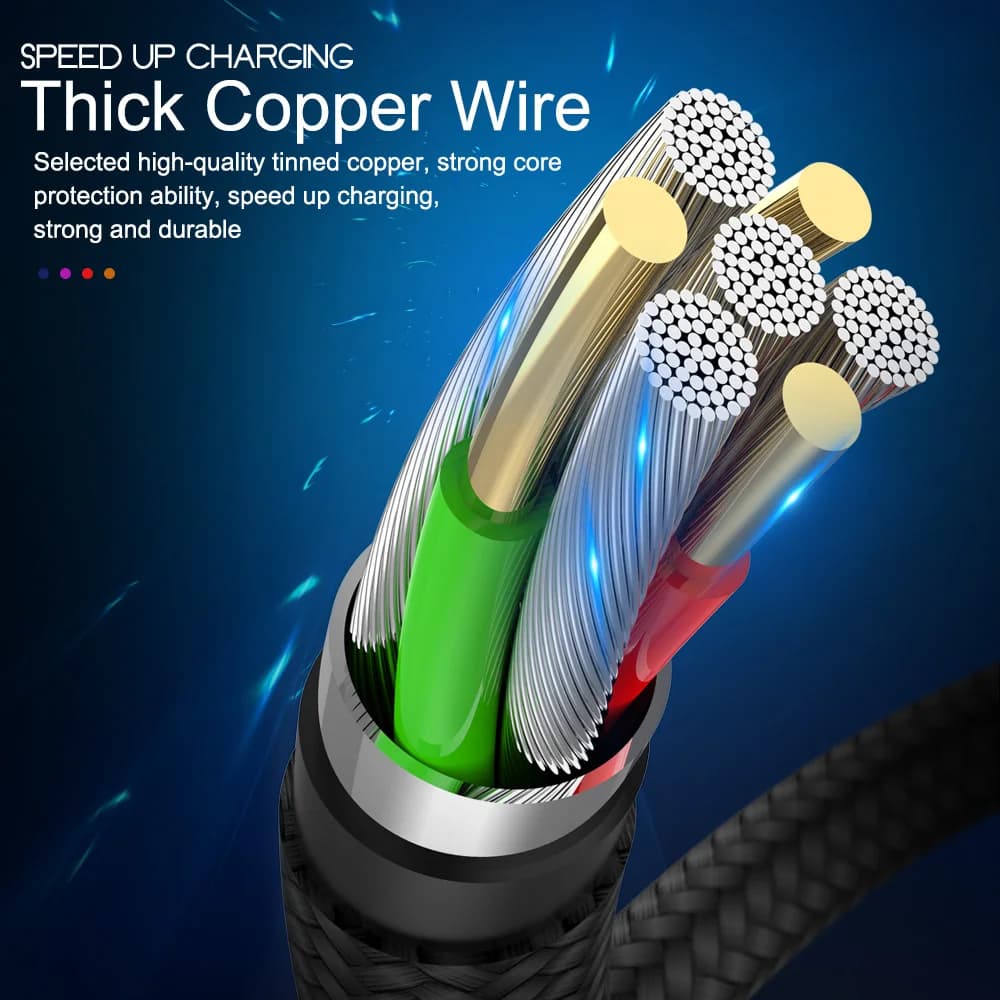 USB Cable For iPhone 11 12 13 14 Pro Max 6 7 8 Plus X XS XR  SE 1m 2m 3m Long 0.25m 0.5m Short iOS Data Charger Cord Fast Charge - 5
