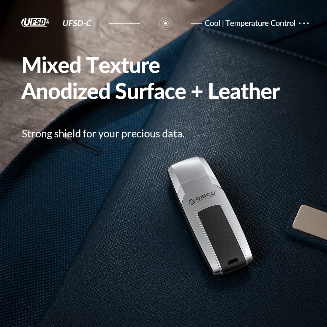 ذاكرة فلاش USB ORICO UFSD 411MB/S، تصميم على شكل سيارة، سعة 512 جيجابايت/256 جيجابايت/128 جيجابايت/64 جيجابايت، غطاء معدني وجلد - 5