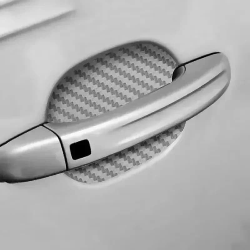4Pcs/Set Car Door Sticker Carbon Fiber Scratches Resistant Cover Auto Handle Protection Film Exterior Styling Accessories - 5