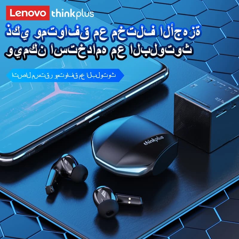 الأصلي لينوفو GM2 برو سماعة الألعاب بلوتوث اللاسلكية وضع مزدوج سماعات الأذن الكمون المنخفض HD دعوة سماعة مع هيئة التصنيع العسكري جديد