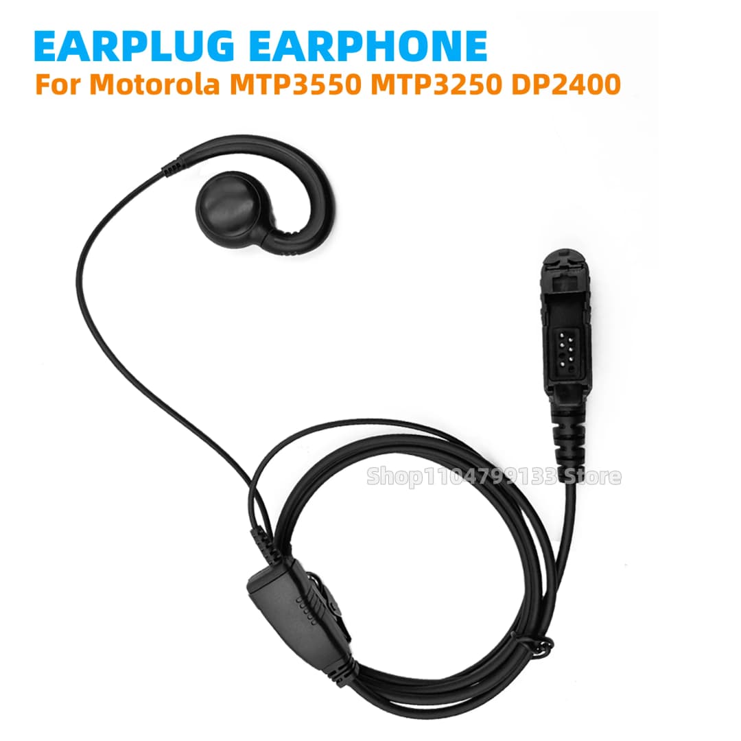 Motorola Radio Earpiece Headset For MTP3550 MTP3250 DP2400/2600 DP3441e XiR P6600/P6620 DEP550/570 XPR3300/3500e Two Way Radio