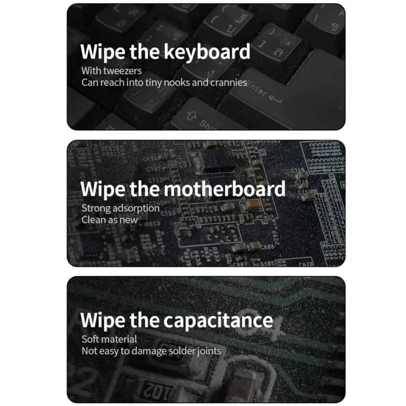 ميكانيك NC800 800 قطعة إسفنجة تنظيف نانو لشاشة LCD بدون بقايا أداة تنظيف الغبار للهاتف المحمول ولوحة PCB واللوحة الأم والزجاج الخلفي للكاميرا - 4