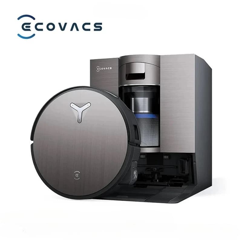 مكنسة روبوتية شاملة Ecovacs DEEBOT X11 OmniCyclone، ممسحة، تنظيف ذاتي، تجفيف بالهواء الساخن، جمع الغبار بدون أكياس