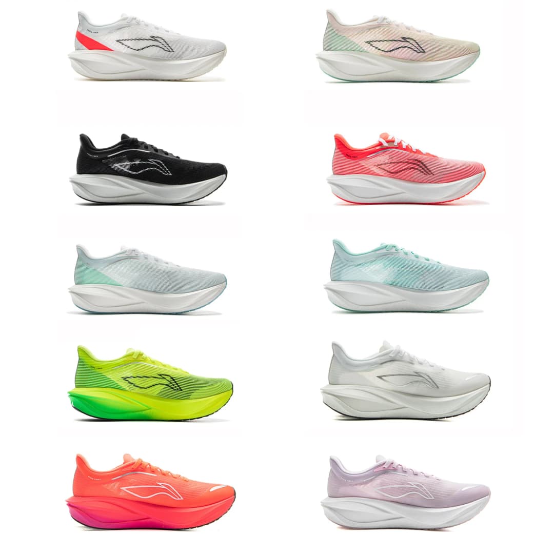 أحذية الجري للسباقات النسائية من لي نينغ فيديان 5 تشالنجر لوحة ألياف الكربون بوم أحذية رياضية مبطنة حذاء سنيكرز قابل للتنفس ARMV002 - 3