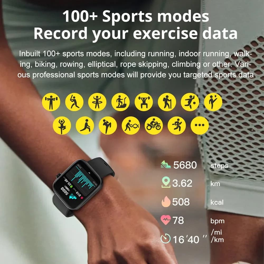 COLMI P71 Voice Calling Smartwatch Men Health Monitoring IP68 Waterproof Smart Notifications Voice Assistant Smart Watch Women - 6