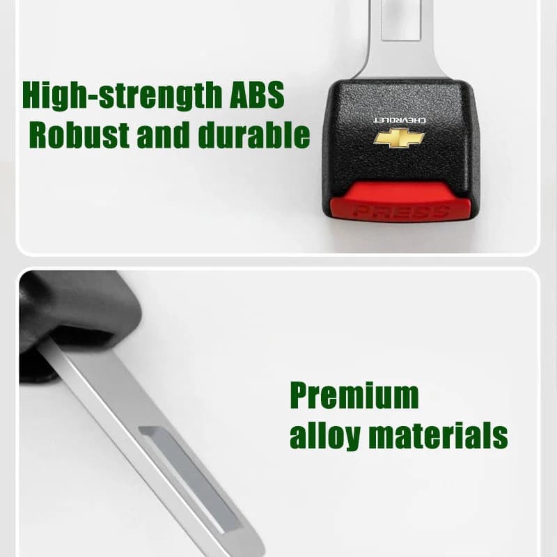 car Seat Belt Clip Extender Extra Long seatbelt lock buckle For Chevrolet Onix Cruze Silverado Impala Equinox Malibu Tahoe Trax - 4