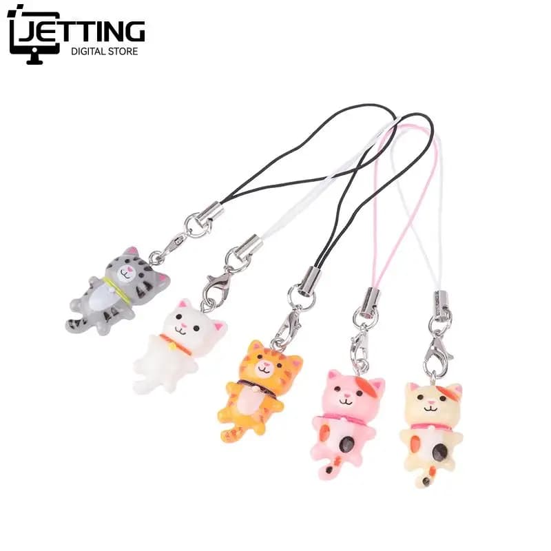 اليدوية Kawaii القط القلب المفاتيح للنساء ، حلية الهاتف ، حزام ، الحبل ، حقيبة ، ظهره ، زخرفة ، حامل مفاتيح السيارة ، المجوهرات ، Y2K - 3