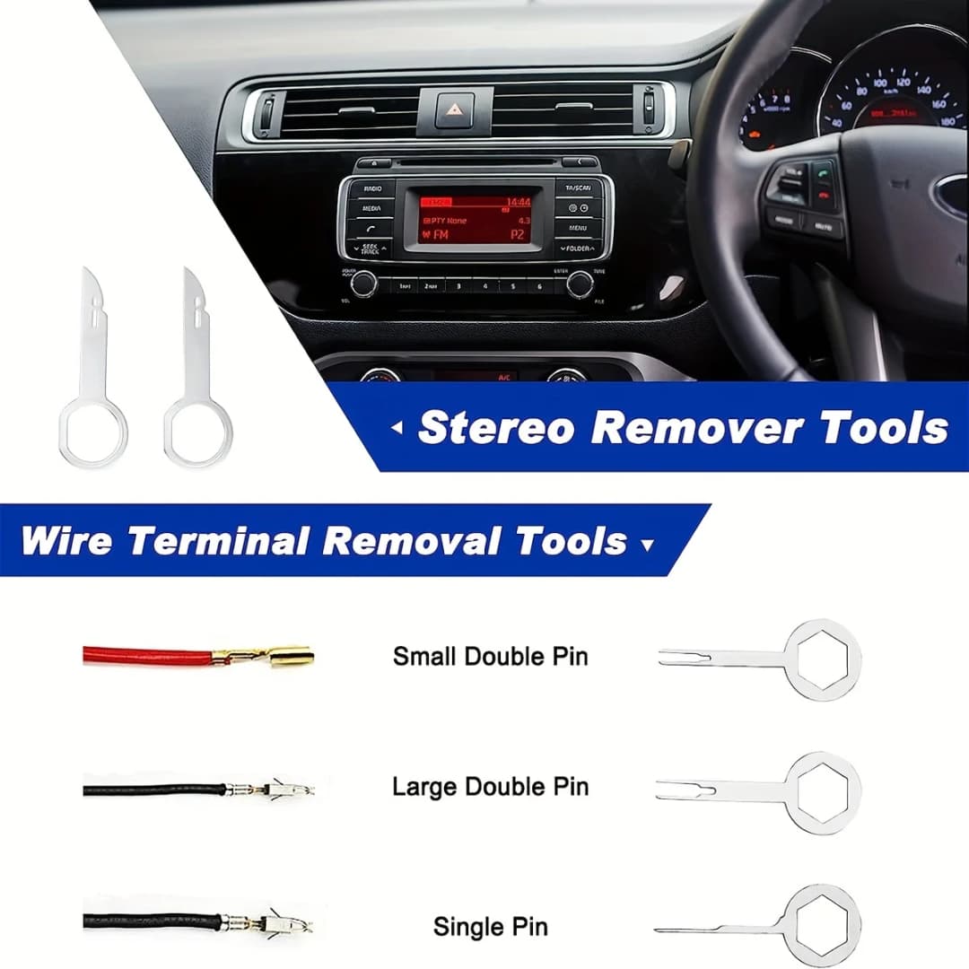 19Pcs Trim Removal Tool Set & Clip Plier Upholstery Remover Nylon Car Panel Removal Set with Portable Storage Bag - 2