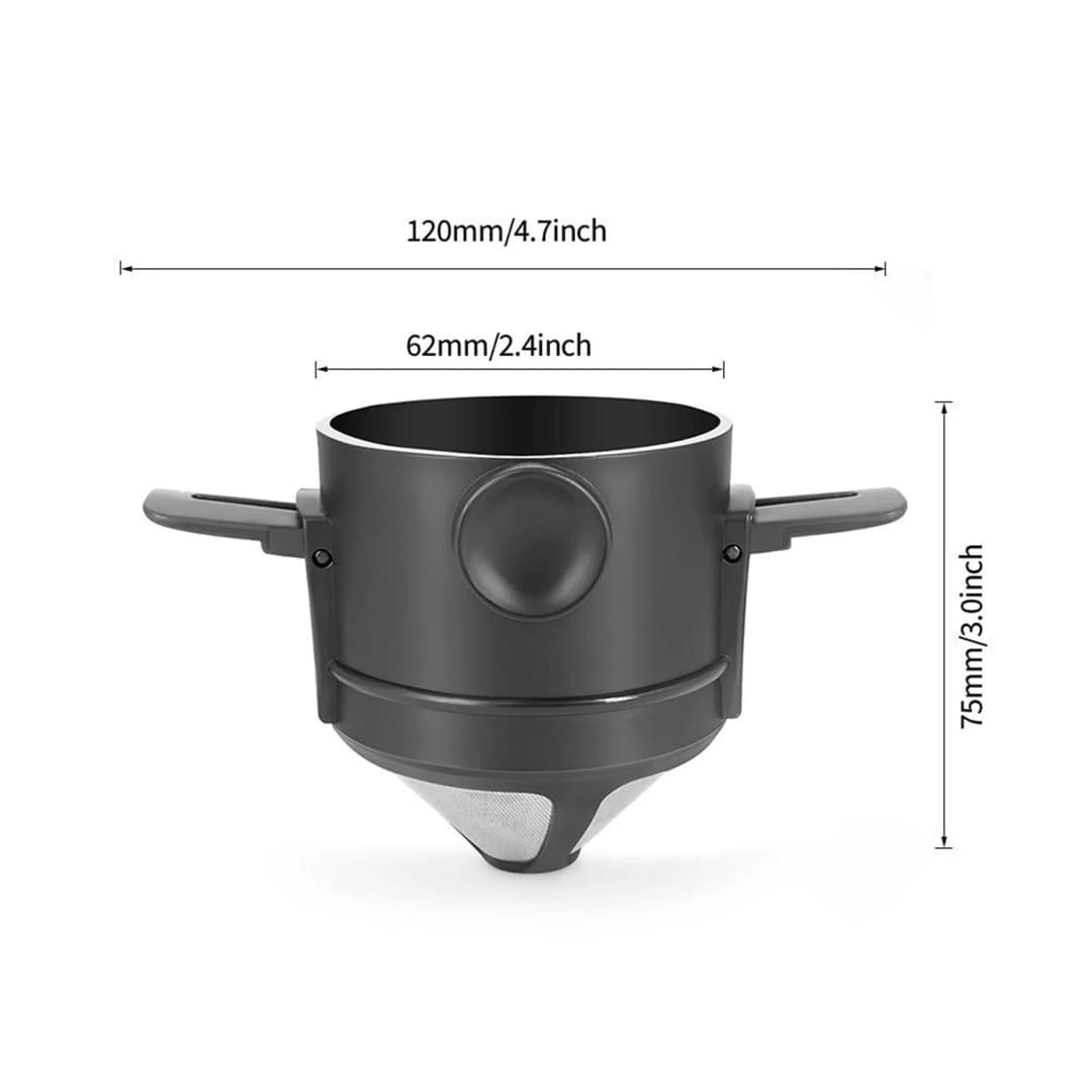 Coffee Maker Portable Pour Over Coffee Maker Set With Stainless Steel Coffee Mug Collapsible Pour Over Coffee Filter For Travel - 6