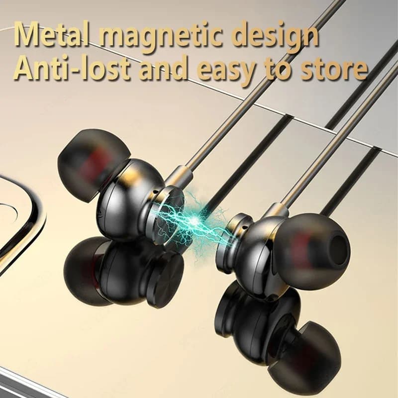 سماعات رأس لاسلكية سماعة بلوتوث حول الرقبة مع ميكروفون بطارية طويلة سماعات أذن عالية الجودة سماعة رياضية لبطاقة TF - 4