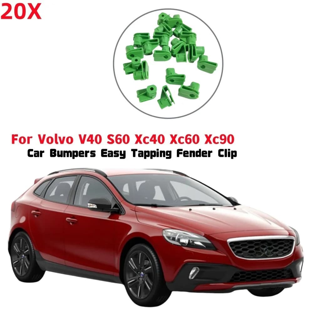 20pcs Car Front Bumper Cover Retaining Clip Nuts Screw For Volvo V40 S60 Xc40 Xc60 Xc90 C70 S90 V90 Car Interior Accessories - 4