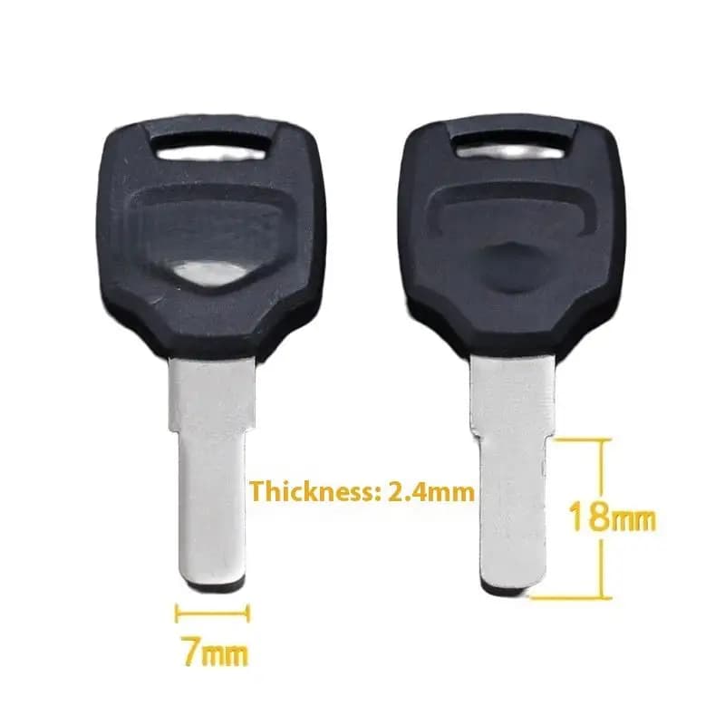 2/10 قطع صندوق علوي للدراجة النارية صندوق أدوات تخزين الأمتعة ملحقات نسخة من مفتاح الجنين مفاتيح خشنة غير مقطوعة الفراغات - 5