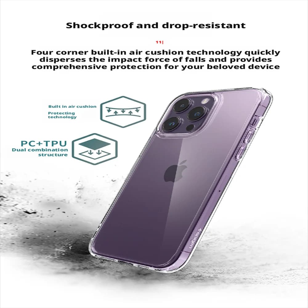 Spigen Ultra Hybrid Non Yellowing Clear Case For iPhone 17 16 Plus 15 14 13 12 Pro Max Shockproof Transparent Bumper Back Cover - 4