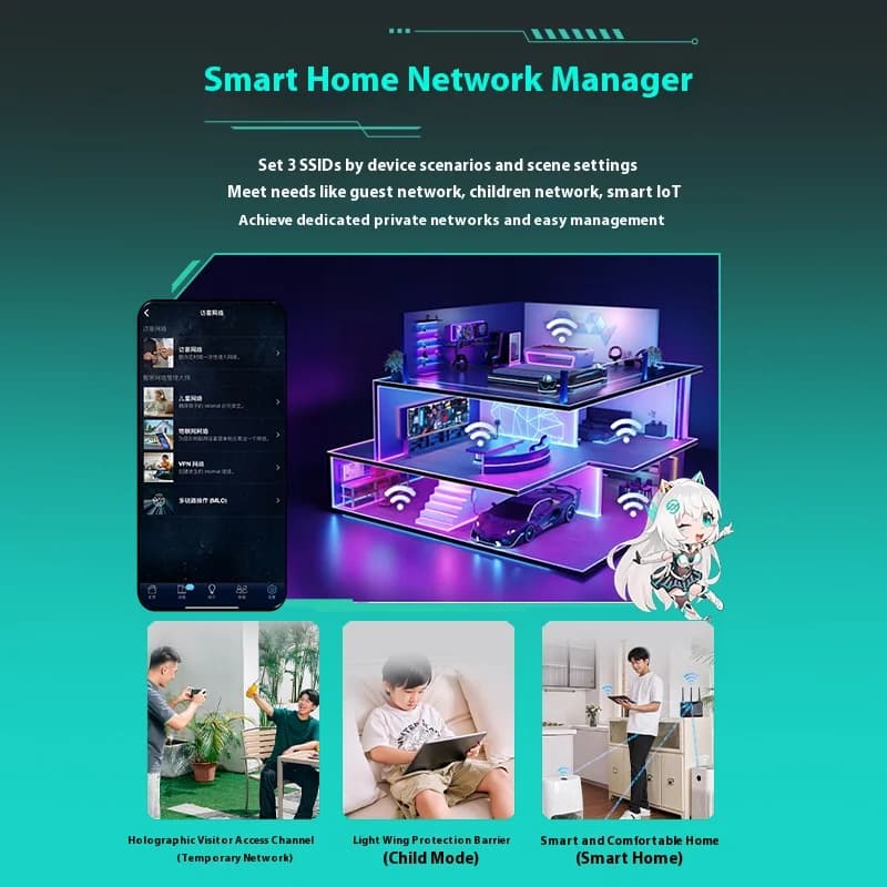 راوتر الألعاب ASUS RT-BE57 TUF Gaming WiFi7 بمنفذ 2.5G وتسريع لاسلكي AiMesh متوافق مع BE3600 - 5