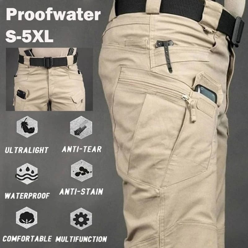 Men's Tactical Cargo Pants 6XL Plus Size Outdoor Casual Sports Pant Hiking Fishing Waterproof Multi-pocket Men Trousers - 2