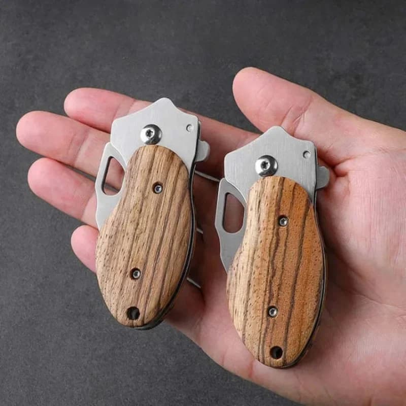 PLYS Sharp High Hardness Outdoor Keychain Knife,folding Fruit Knife, Household Multifunctional Mini Pocket Knife - 4