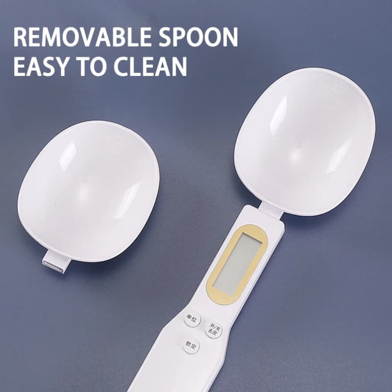 Weighing Spoon Scale Home Kitchen Tool Electronic Measuring Coffee Food Flour Powder Baking LCD Digital Measurement adjustable - 3