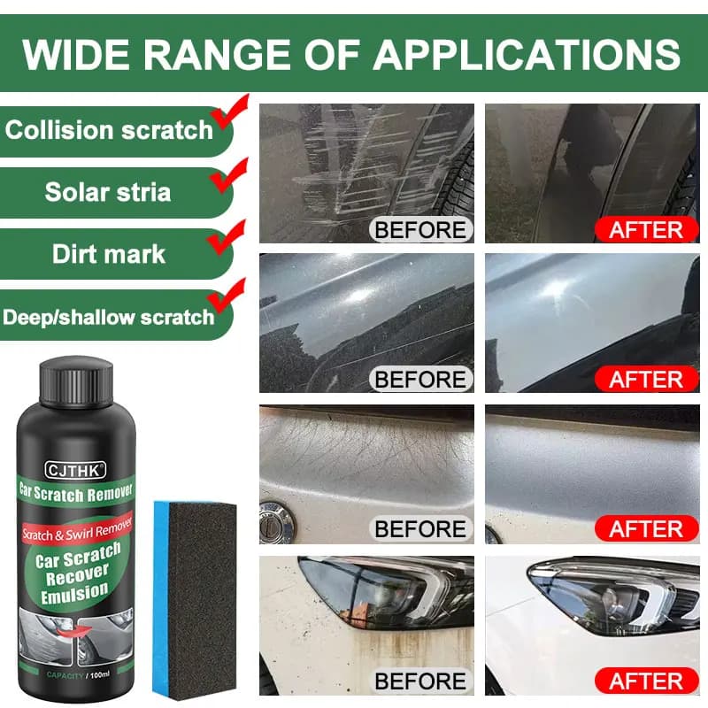 Car Scratch Remover Paint Care Tools Auto Swirl Remover Scratches Repair Polishing Auto Body Grinding Compound Anti Scratch Wax - 3