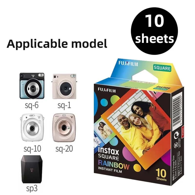Fujifilm Instax Square White Film/MONO Square Film/Wide Film Twin Pack For Instax SQ1 SQ6 SQ20 Instax Films Camera SP-3 Printer - 4