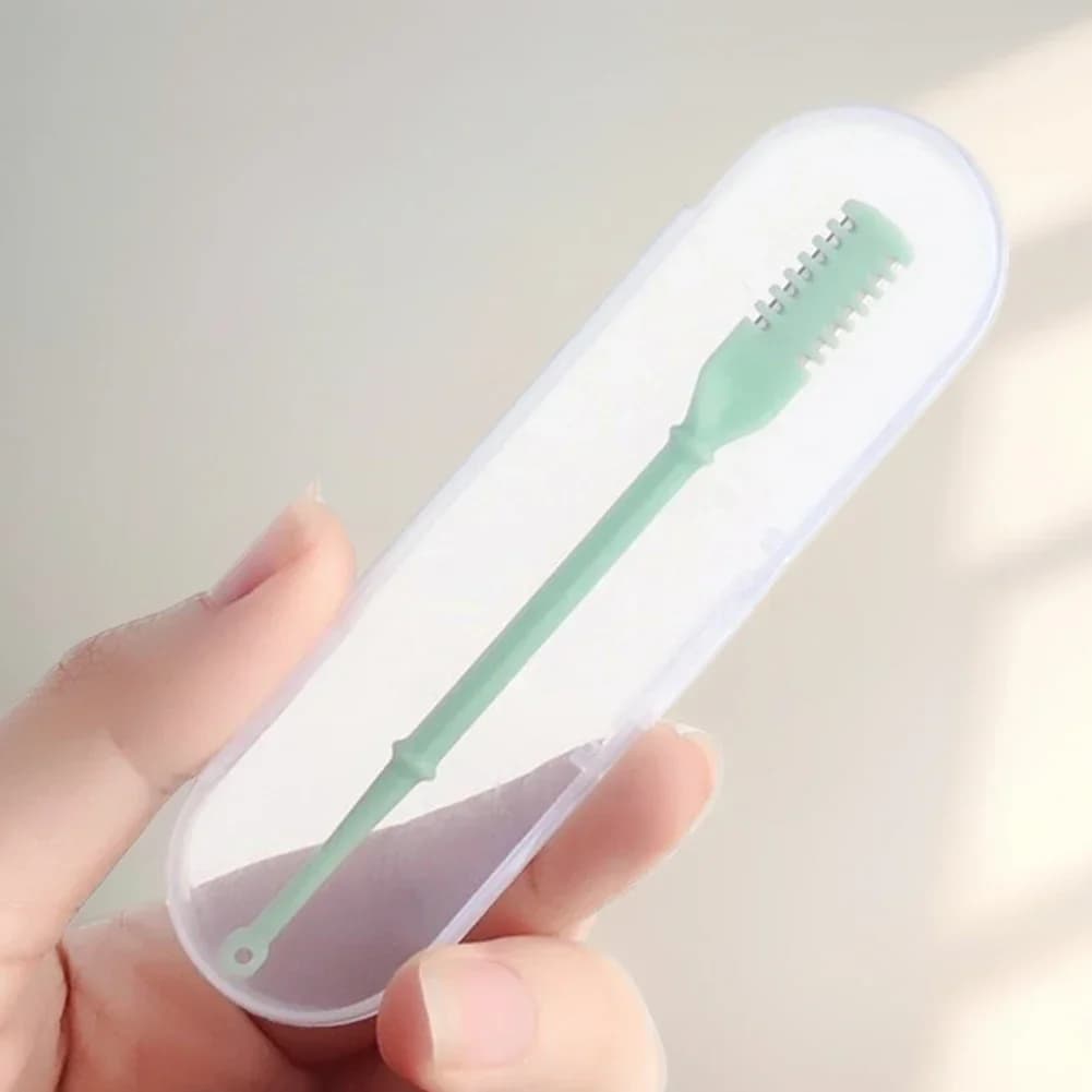 مجموعة تشذيب شعر الأنف يدوية، رأس مزدوج، آمنة للرجال والنساء، سهلة الاستخدام - 3