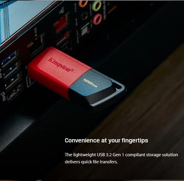محرك أقراص فلاش USB كينجستون عالي الجودة أصلي قلم محرك 64 جيجا 128 جيجا 256 جيجا USB 3.2 قلم محرك لذاكرة تخزين الكمبيوتر - 6