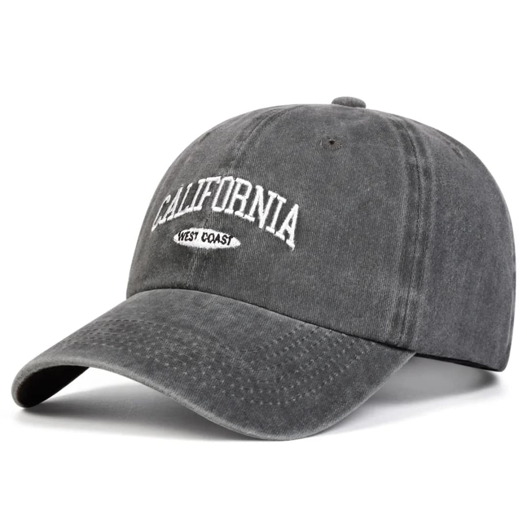 Unisex CALIFORNIA Letter Embroidery Wash Baseball Caps Spring and Autumn Outdoor Adjustable Casual Hats Sunscreen Hat - 3