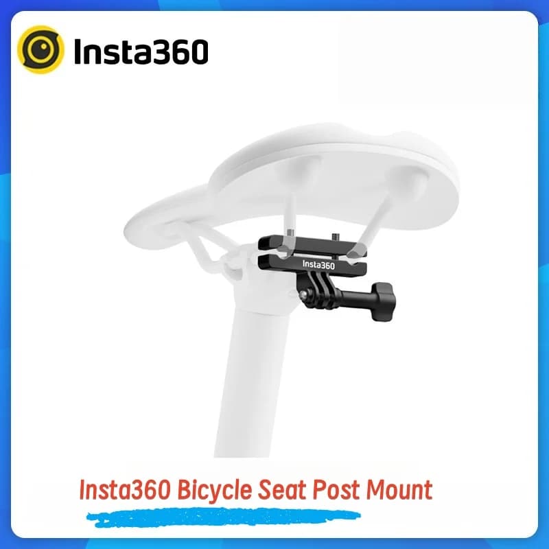 Insta360 Original Bike Saddle Rail Mount for X5/X4/X3/GO3S/GO3/RS/R/Ace – Official Accessory Lightweight Aluminum Bracket - 2
