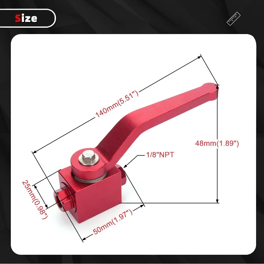 صمام إيقاف تدفق الوقود RASTP-1/8" NPT، صمام تحكم في تدفق الوقود HB052 - 2